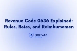 Revenue Code 0636 Explained Rules Rates and Reimbursement